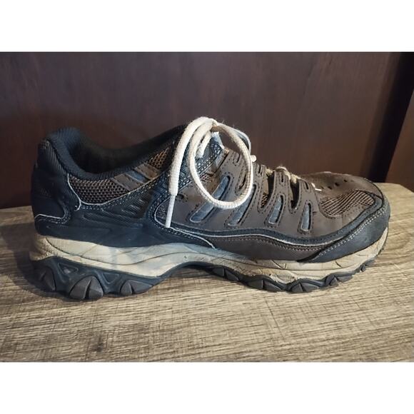 Skechers Mens After Burn Memory Fit 50125EWW Brown Casual Shoes Sneakers Size 8 main image 2